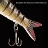 3Pcs Sinking Wobblers Fishing Lures Multi-Section Hard Bait for Pike Bass Trout