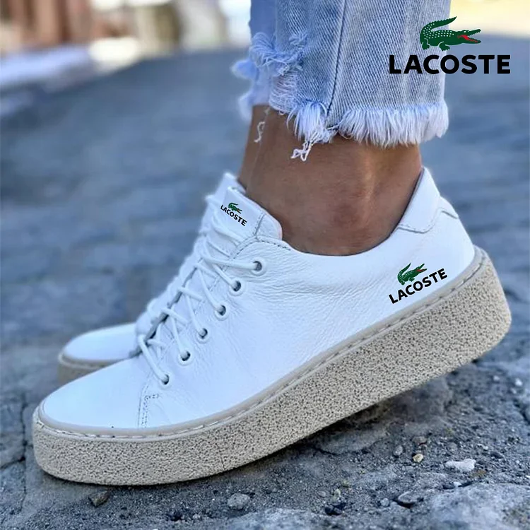 LACOSTE - 2024 in white leather for women