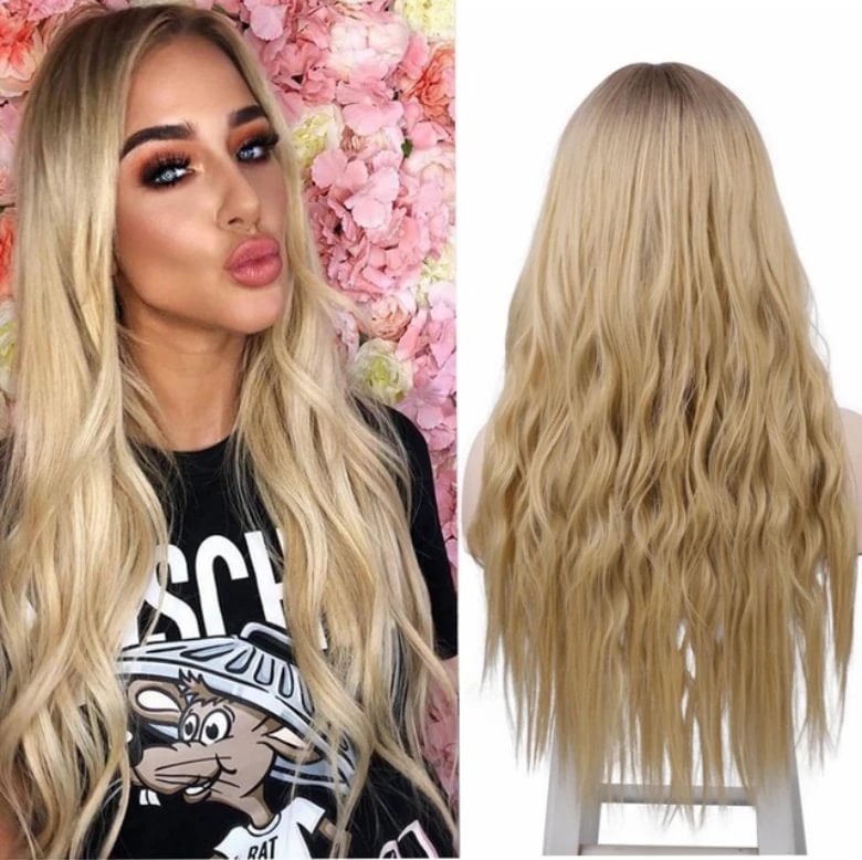 2021 Hot Blonde Curl Mini Lace Front Wigs-elleschic