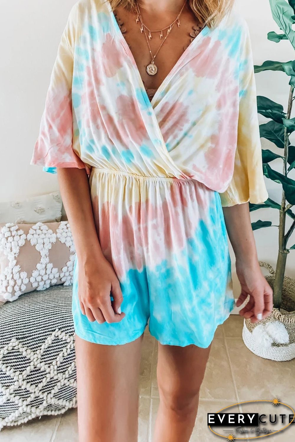 Soakin' Up The Sun Tie Dye Romper