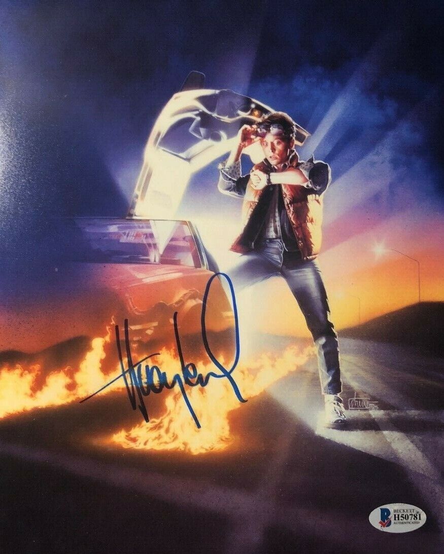 .Huey Lewis signed autograped Back to the Future 8x10 poster promo Photo Poster painting COA