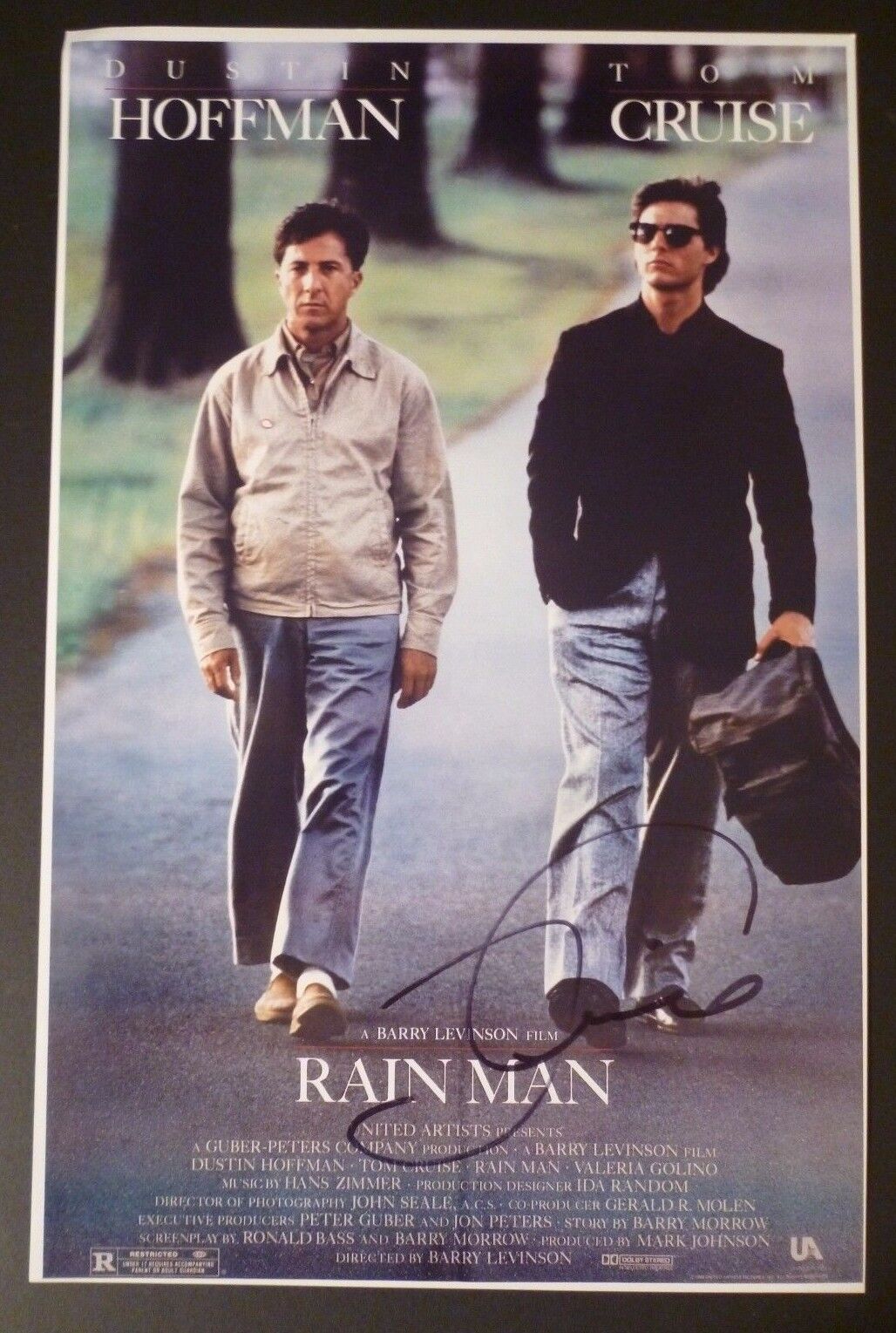 TOM CRUISE Authentic Hand-Signed RAIN MAN