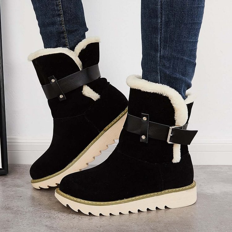 winter fur booties