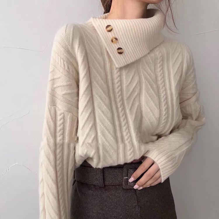 Thick Cashmere Turtleneck Sweater