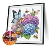 Blumenschmetterling - speziell geformte Diamond Painting - 30*30cm