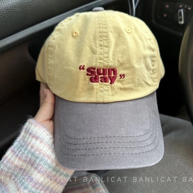 Unisex Streetwear Letter Curved Eaves Baseball Cap