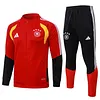 Joyfball 2026 Kids Size Germany Long Zipped Jacket Red Football Jersey 1:1 Thai Quality 