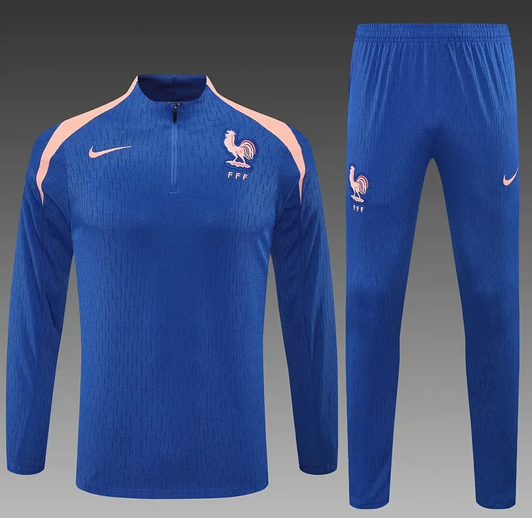 2025-26 French football training uniform half-length set