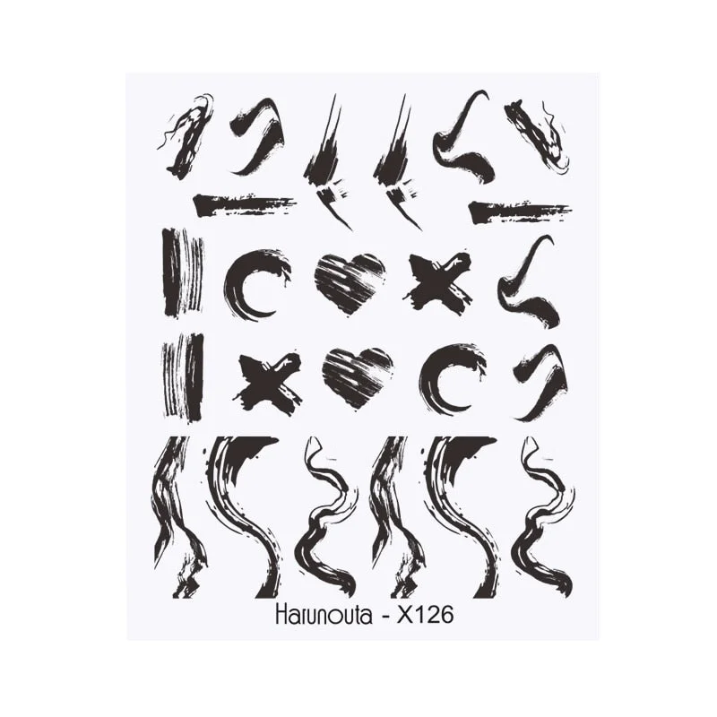 Harunouta Spring Water Nail Decal And Sticker Flower Leaf Tree Green Simple Summer DIY Slider For Manicuring Nail Art Watermark