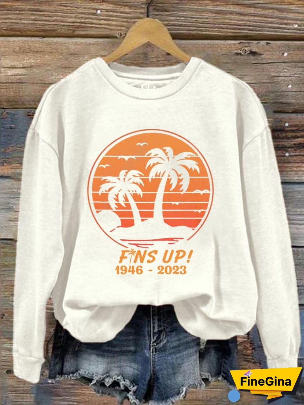 Women's Fins Up RIP Jimmy Print Sweatshirt