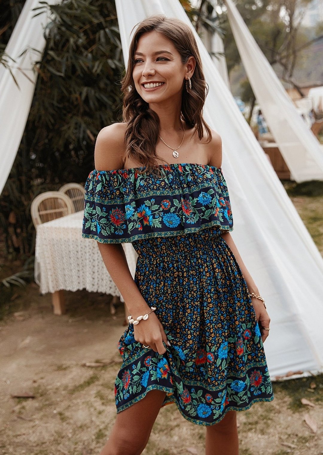 Tropic State Of Mind Dress NAVY August Lemonade August Lemonade
