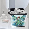 (US Local)Winged Fairy DIY Special Shape Diamond Painting Folding Storage Box Container Organizer Case Kit