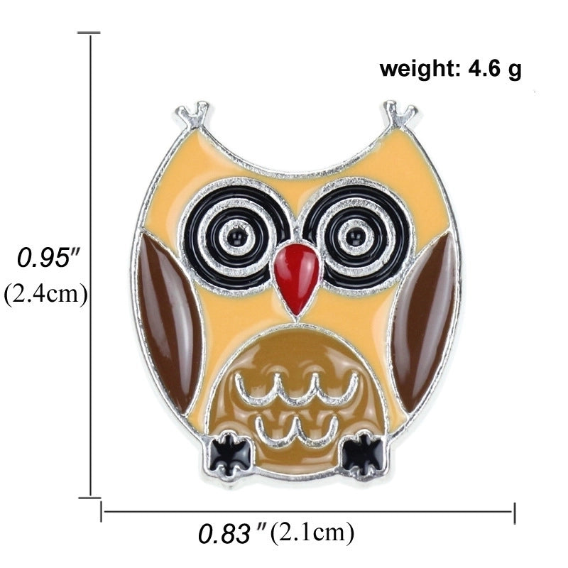 Cartoon Style Pin Animal Alloy Plating No Inlaid Unisex Brooches