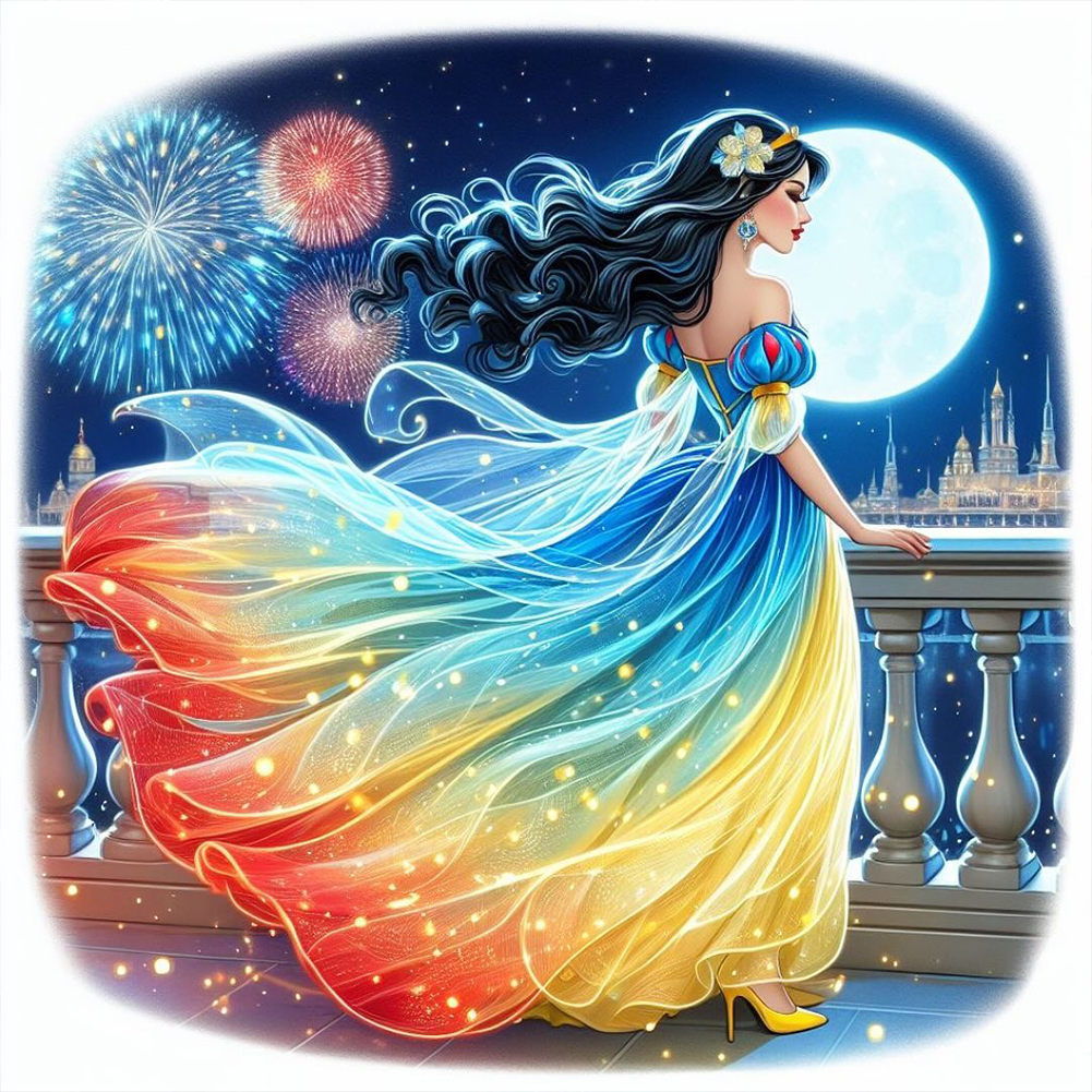 Disney Princess 40*40cm(canvas) full round drill diamond painting