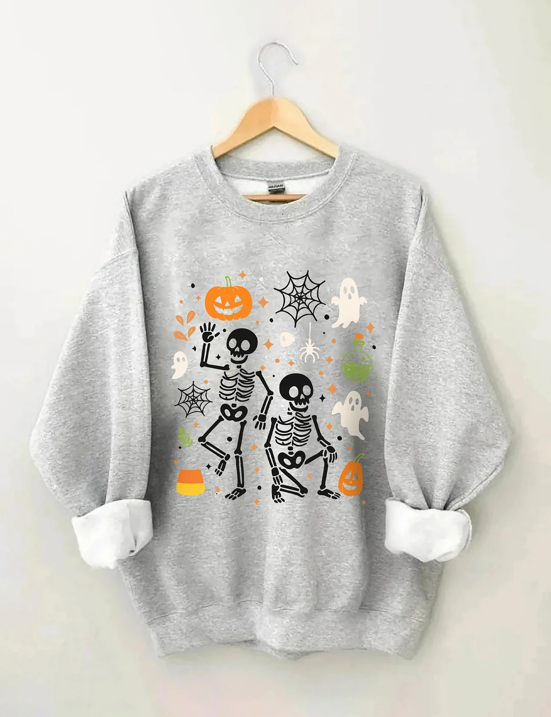 Slightly Subtle FDT Halloween Skeleton Sweatshirt