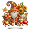 Diamond Painting Acrylic Single Sided September Gnome Ornaments Tabletop Home Office Decor