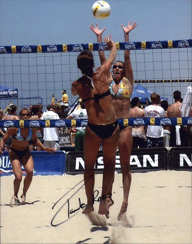 Paula Roca authentic signed AVP volleyball 8x10 Photo Poster painting W/Cert Autographed 06