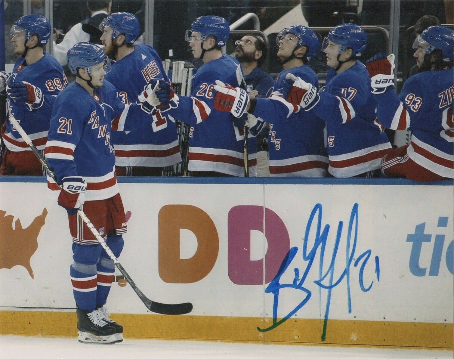 New York Rangers Brett Howden Autographed Signed 8x10 NHL Photo Poster painting COA