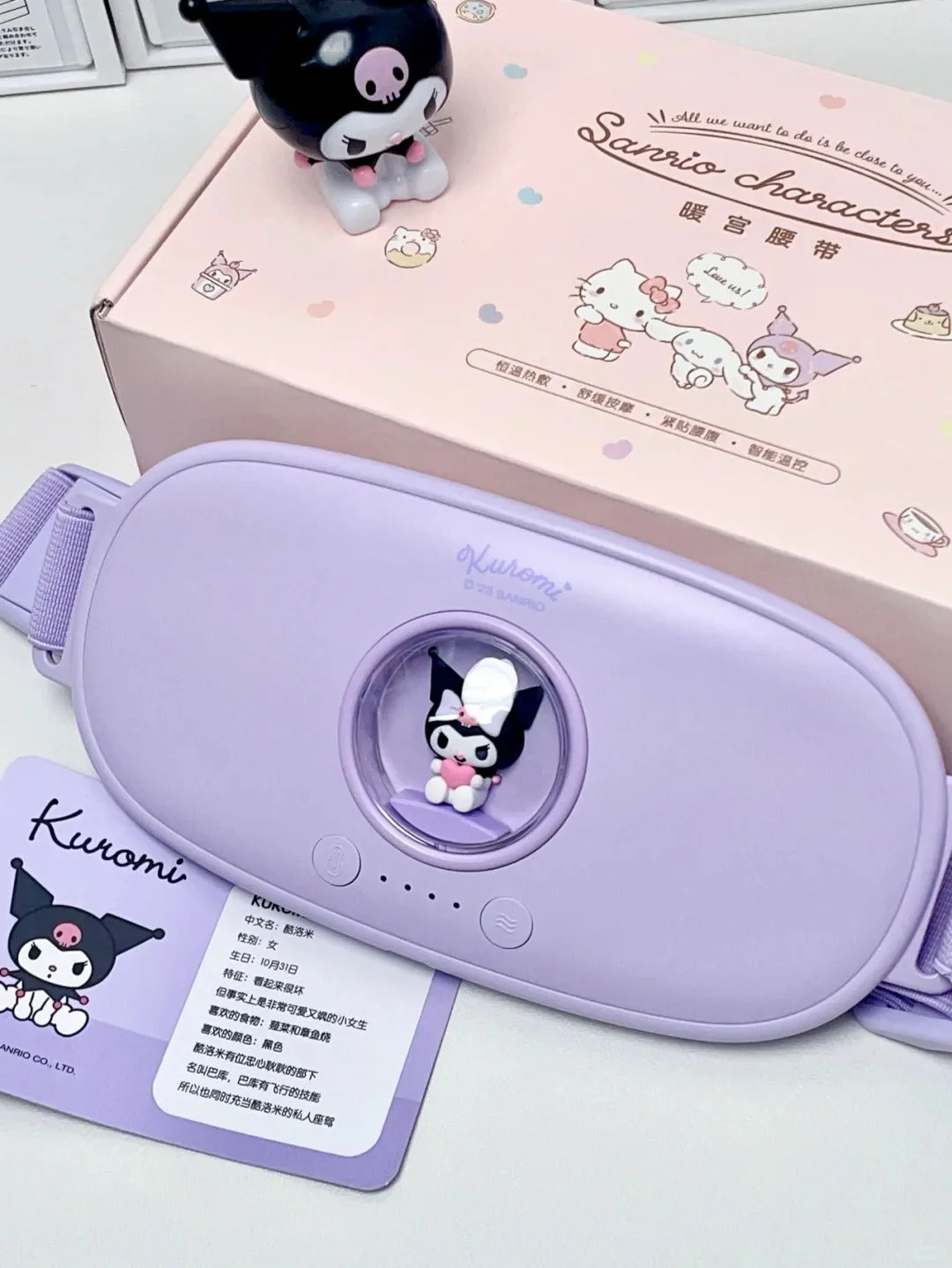 Kawaii Period Cramp Heating Pad Lumbar Massage Pain Relief