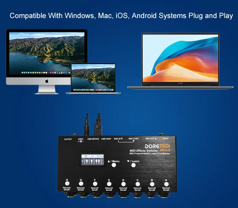 DOREMiDi MIDI Effects Switcher MES-8