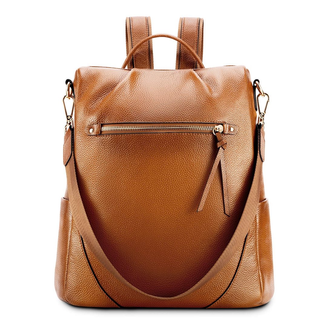 Leather Backpack Purse for Women Anti-theft Rucksack Shoulder Bag
