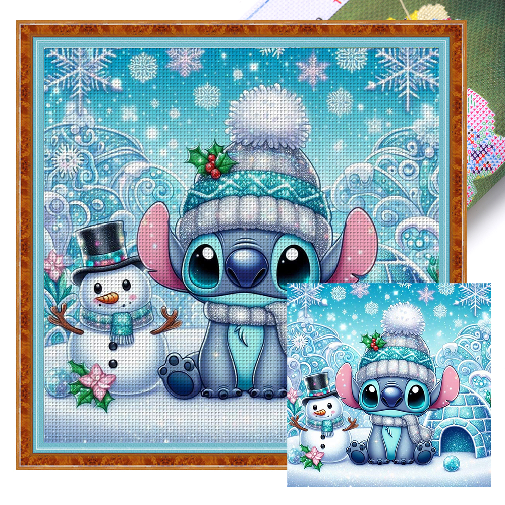 Winter Stitch Full 11CT Pre-stamped Canvas(40*40cm) Cross Stitch