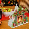 DIY Christmas Fireplace Acrylic Diamond Painting Napkin Holder Desktop Ornaments