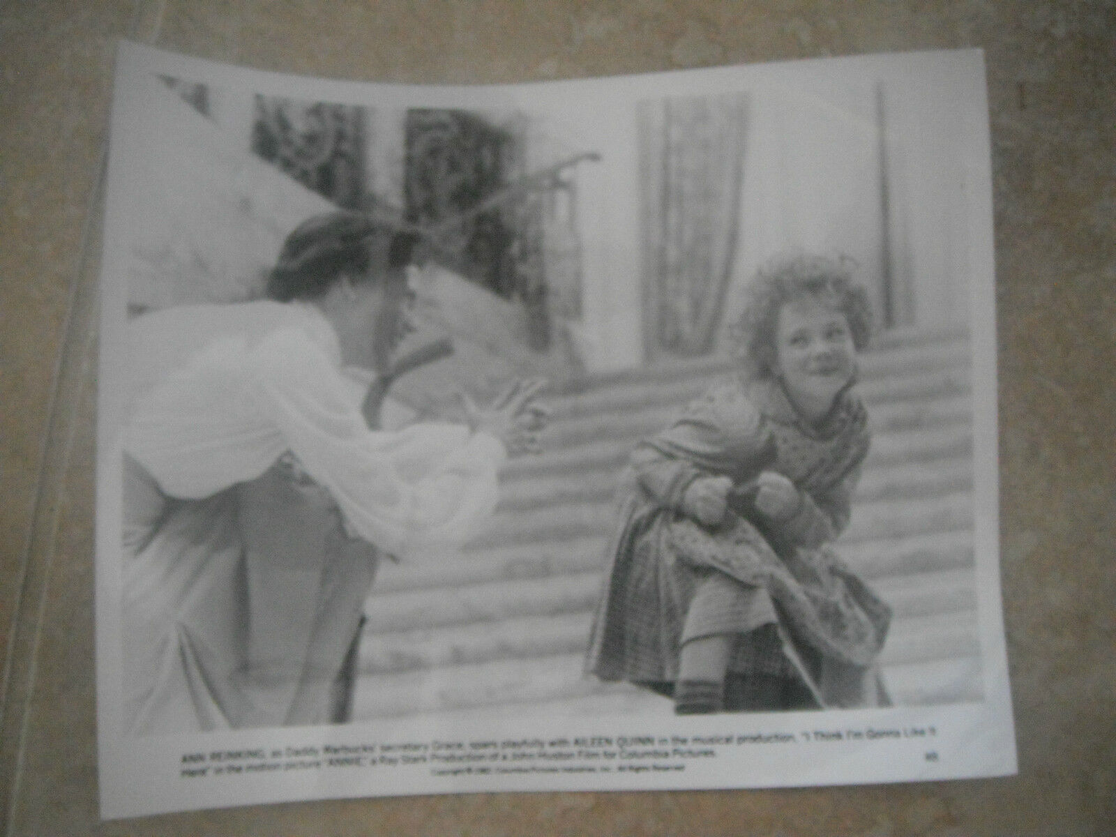 Annie Quinn Reinking Grace 1982 B&W 8x10 Promo Photo Poster painting Lobby Card