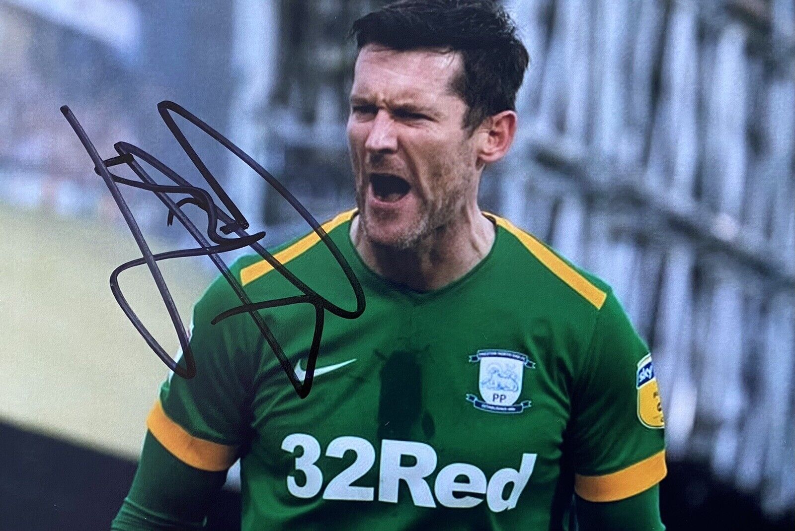 David Nugent Genuine Hand Signed Preston North End 6X4 Photo Poster painting 2