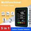 5-in-1 Air Quality Monitor CO2 Detector USB Charging Portable for Indoor Outdoor