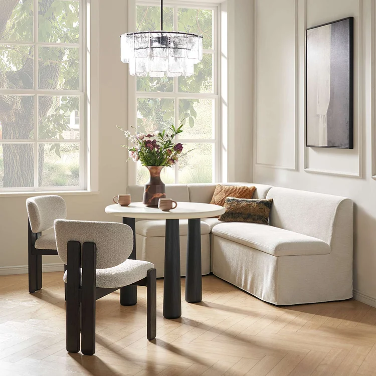 Callie Slipcover L-Shaped Storage Banquette