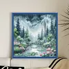 Moonlight Over Lotus Pond-14CT Stamped Cross Stitch Egyptian Cotton 46*46cm/18.11*18.11in tapestrymarket