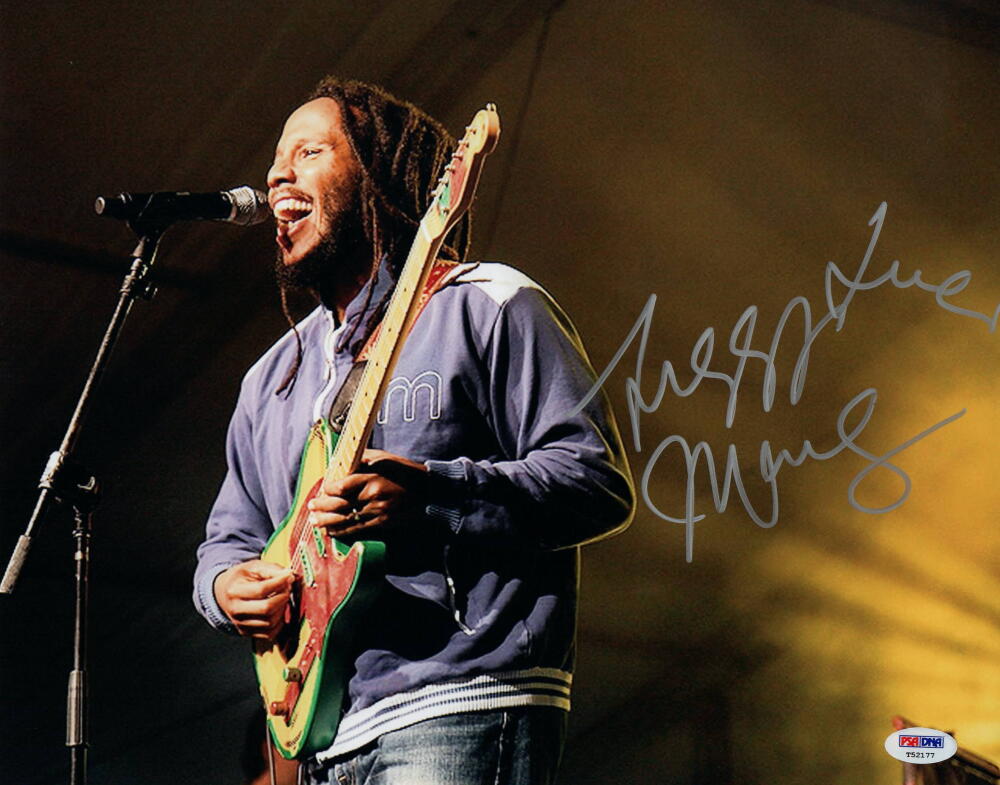 ZIGGY MARLEY SIGNED AUTOGRAPH 11X14 Photo Poster painting AND THE MELODY MAKERS, BOB, DAMIAN PSA