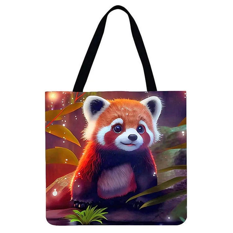 Cartoon Animal - Large Capacity Linen Tote Bag