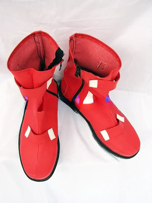 Kof The King Of Fighters Chris Red Cosplay Boots Shoes