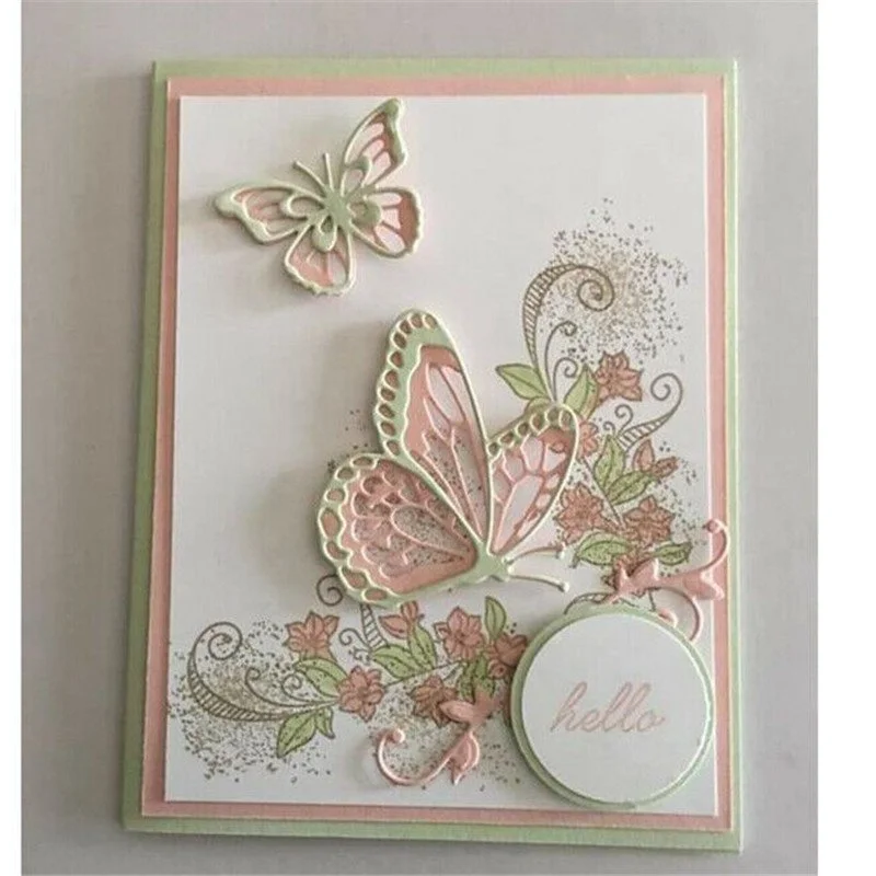 Craft dies metal cutting dies cut die Making Christmas Card Scrapbooking Cards Layered Butterfly 3D 712