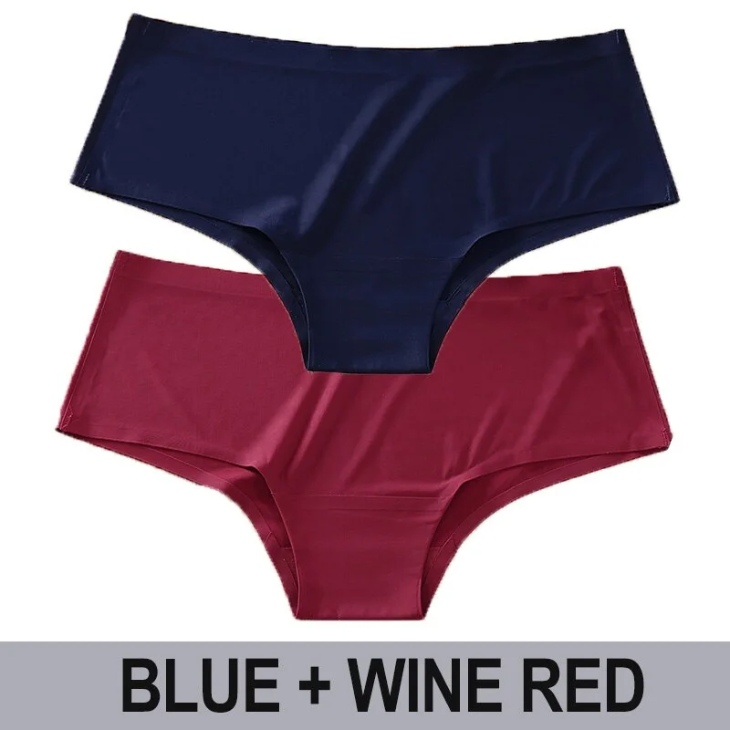 Women Seamless Panties Sexy Underwear Solid Color Female Underpants Low Waist Briefs Intimates Lingerie Pantys Set for Girl M-XL