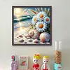 Beach Daisy-11CT Stamped/Counted Cross Stitch 40*40cm tapestrymarket
