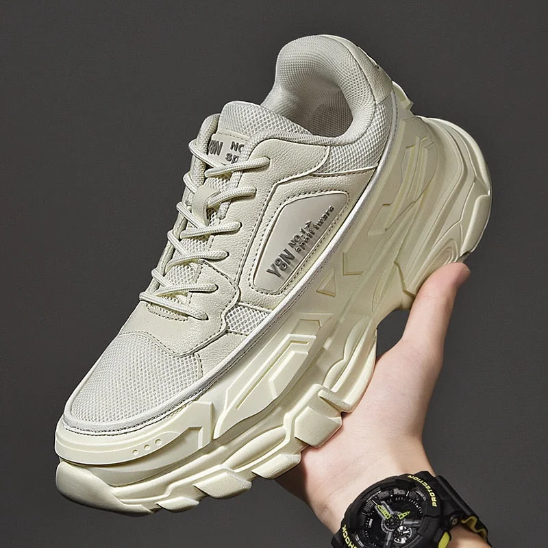 Unisex Spring Running Shoes Women Trend Chunky Sneakers Men Couples Platform Sport Shoes Mesh Walking Shoes  Zapatos De Hombre