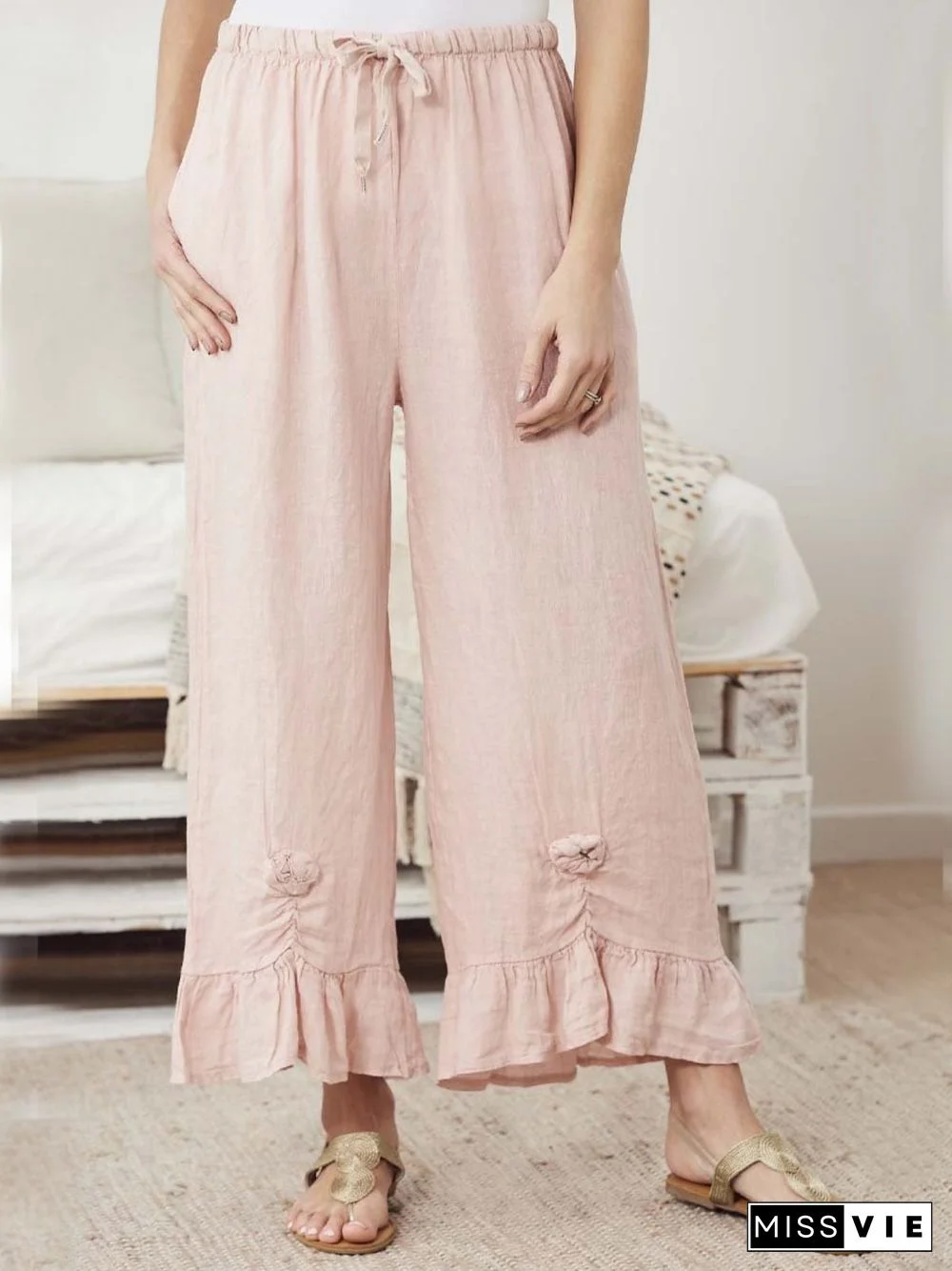 Casual Solid Pants