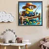 Minions Angeln - Rundbohrer Diamantmalerei - 40*40cm
