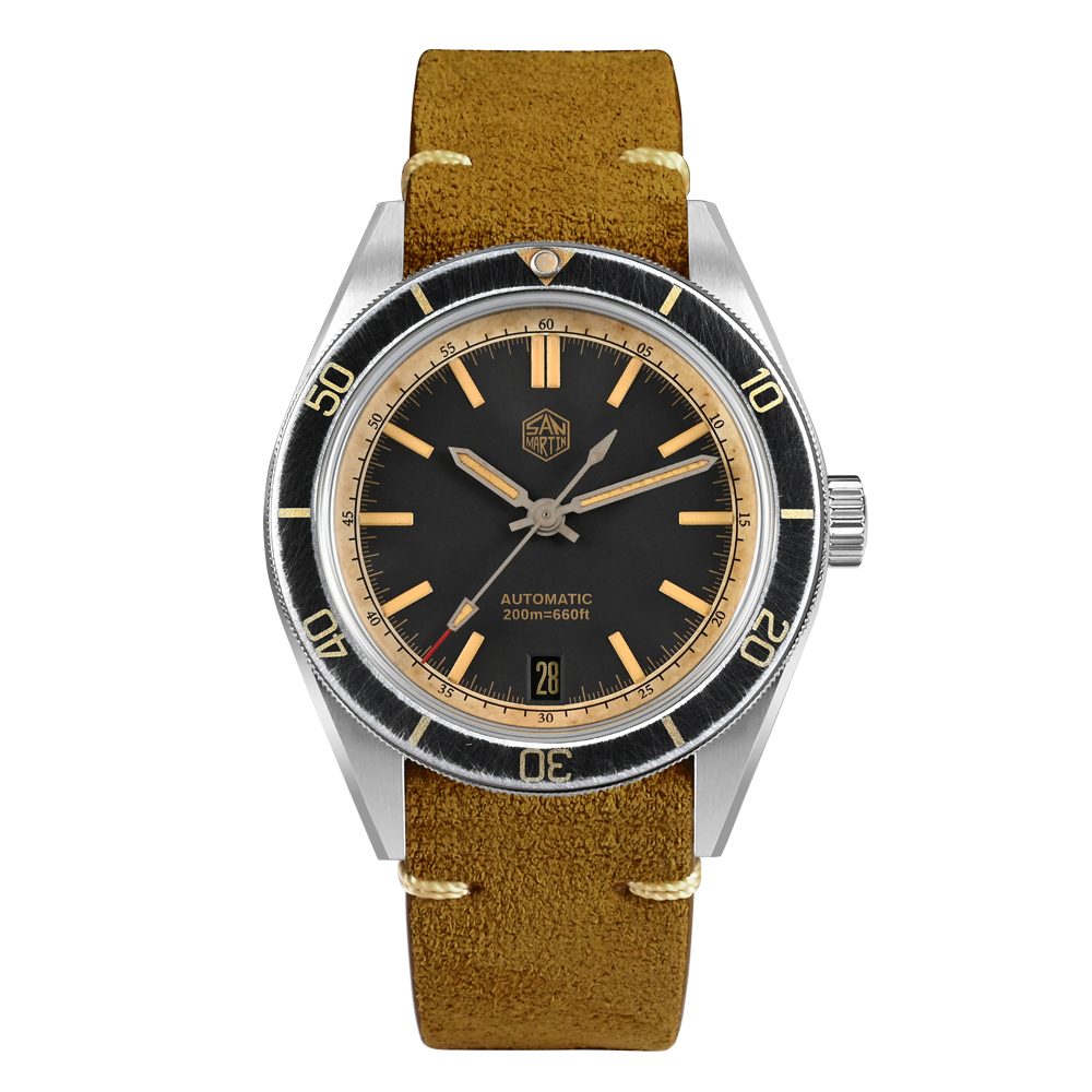 ★Sunshine Savings★San Martin Distressed Design Diving Watch SN0116G-B San Martin Watch San Martin Watch