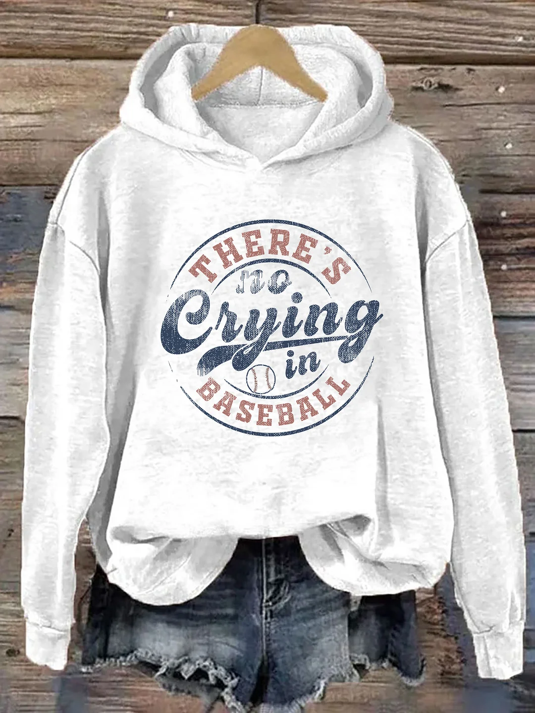 There’S No Crying In Baseball Hoodie