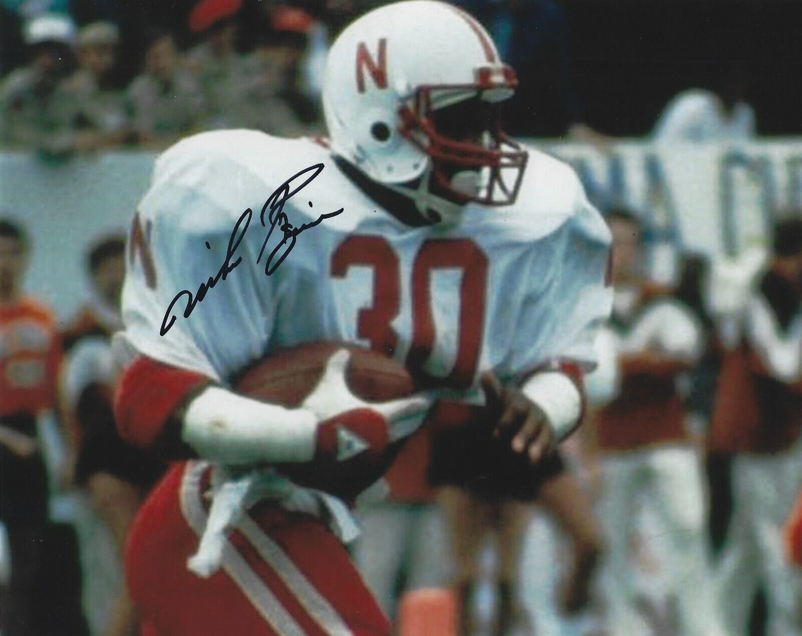 Signed 8x10 MIKE ROZIER University of Nebraska Autographed Photo Poster painting - w/COA