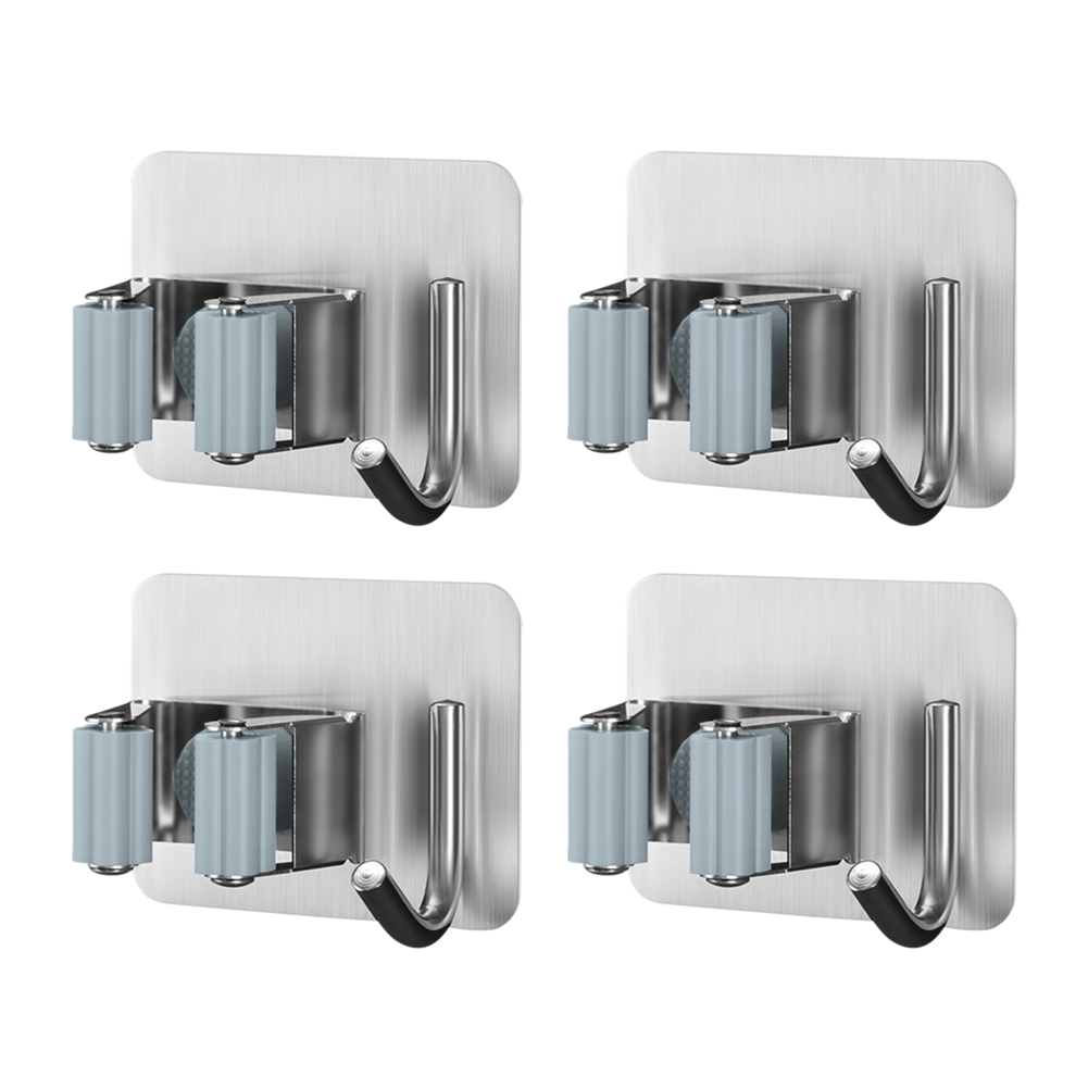 

4pcs Mop Organizer Wall Mount Hook Hanger, 501 Original