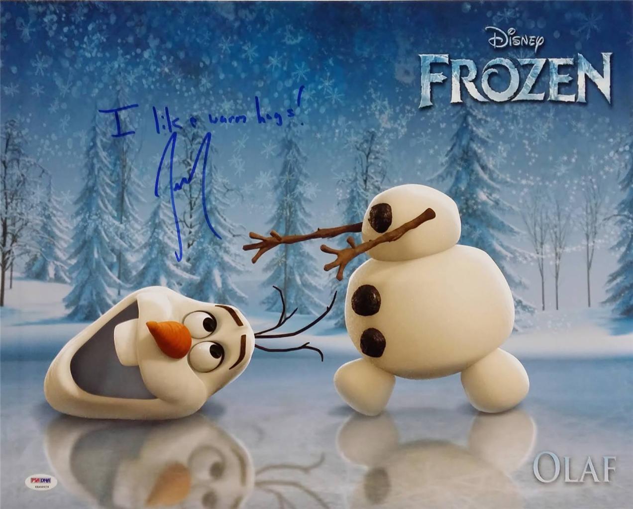 Josh Gad Olaf Signed I Like Warm Hugs Disney Frozen 16x20 Photo Poster painting PSA Pic Proof C