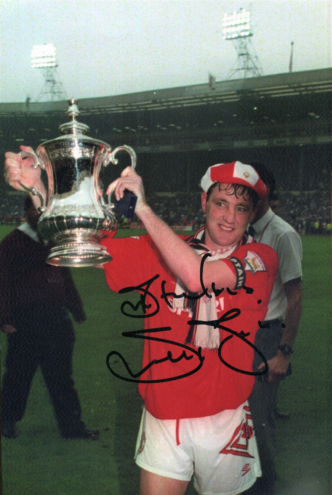 STEVE BRUCE Signed Photo Poster paintinggraph - Manchester United / Norwich Footballer Preprint