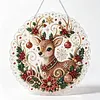 DIY Christmas Reindeer Pearl Art Diamond Painting Pendant(Single-Sided)