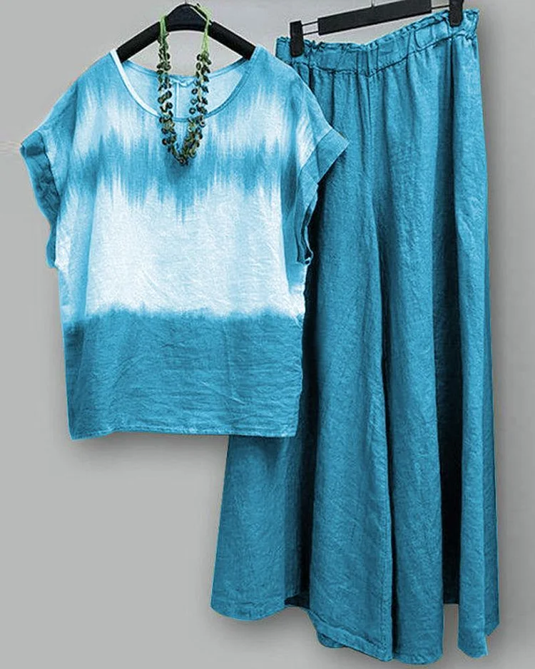 Summer Casual Style Short Sleeve Stripe Suit-Mayoulove