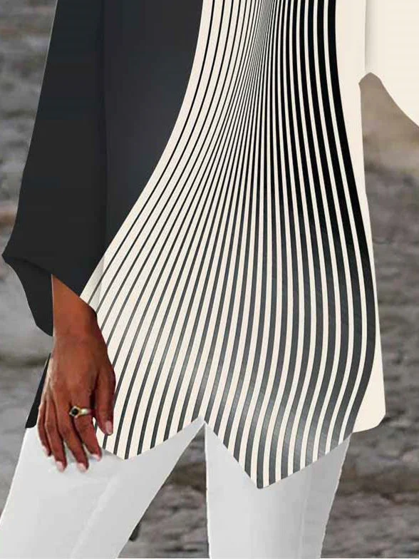 Women Half Sleeve V-neck Solid Color Dress